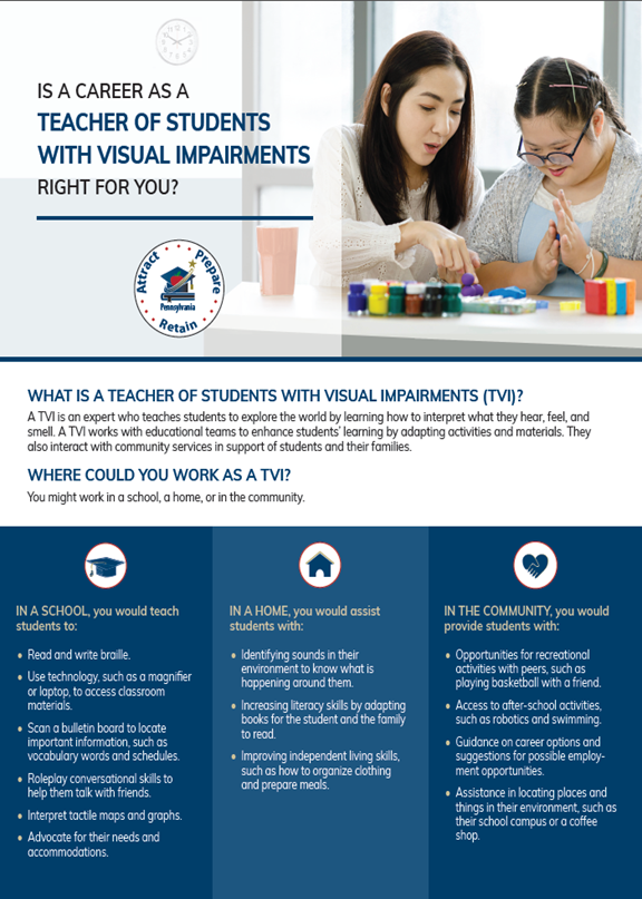 APR: Is a Career as a Teacher of Students with Visual Impairments Right for You?