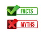checkbox with the word facts checked and the word myths with an x