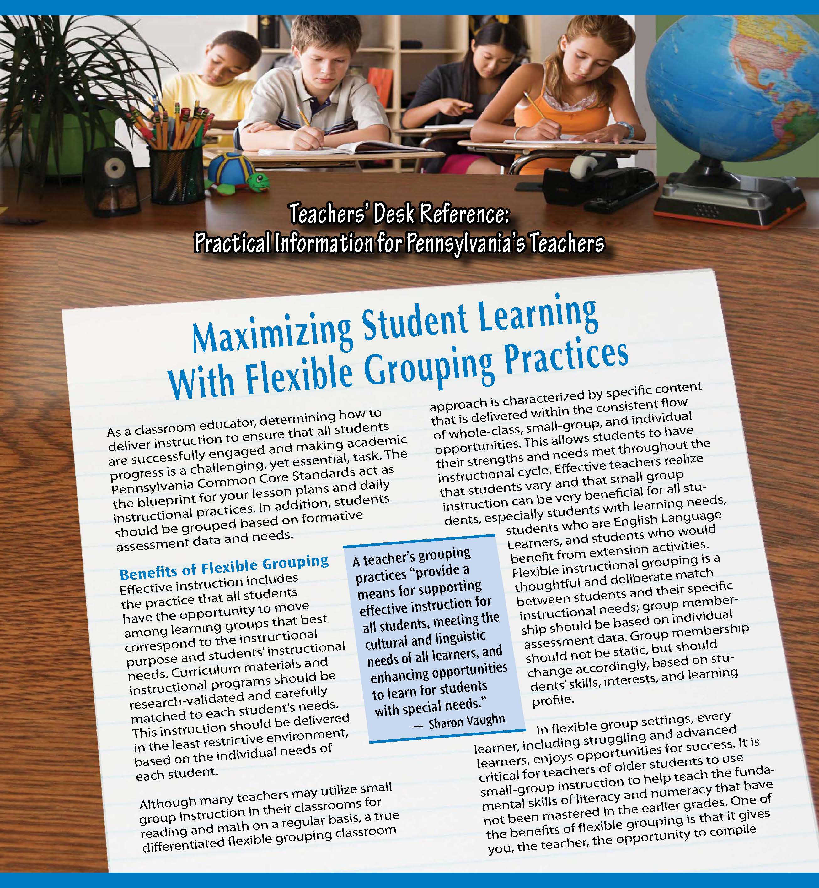 Teachers' Desk Reference: Maximizing Student Learning With Flexible Grouping Practices