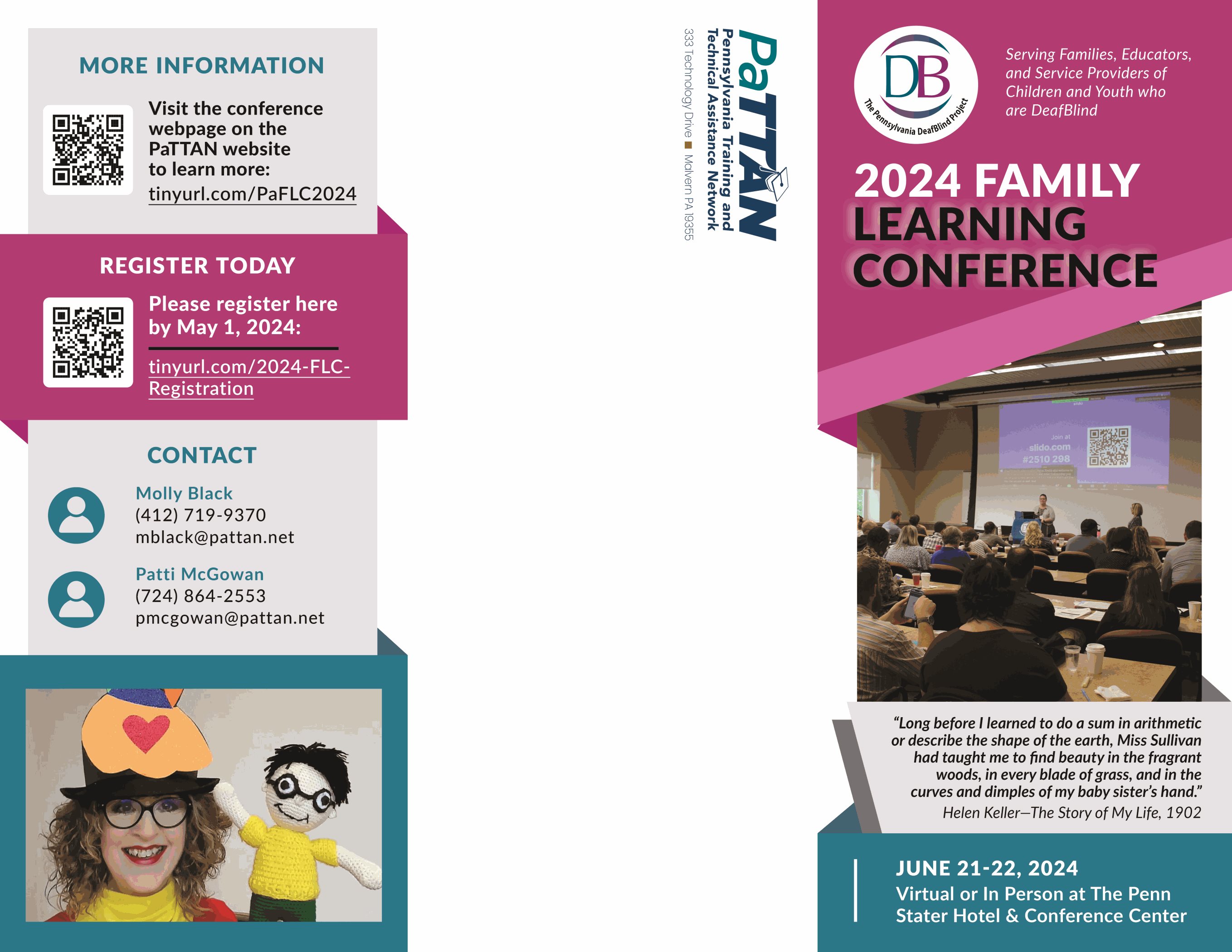 2024 Deafblind Family Learning Conference Brochure