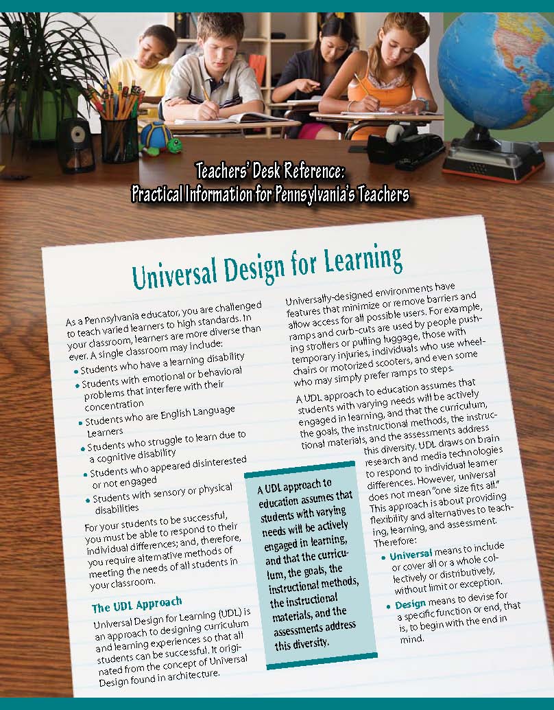 Teachers' Desk Reference: Universal Design for Learning