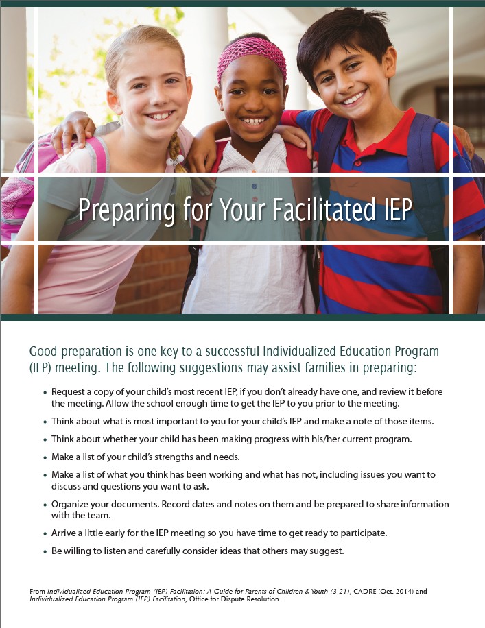 ODR: Preparing for Your Facilitated IEP