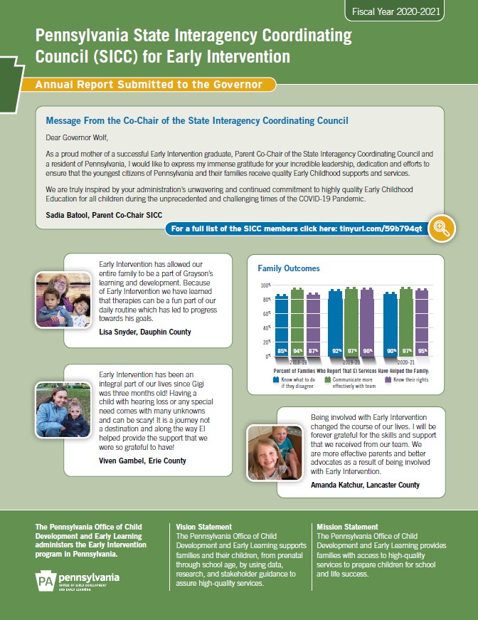 Pennsylvania SICC Annual Report 2020-2021