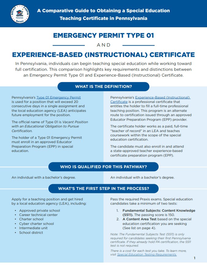 APR: A Comparative Guide to Obtaining an Emergency Permit and Experience-Based Certificate