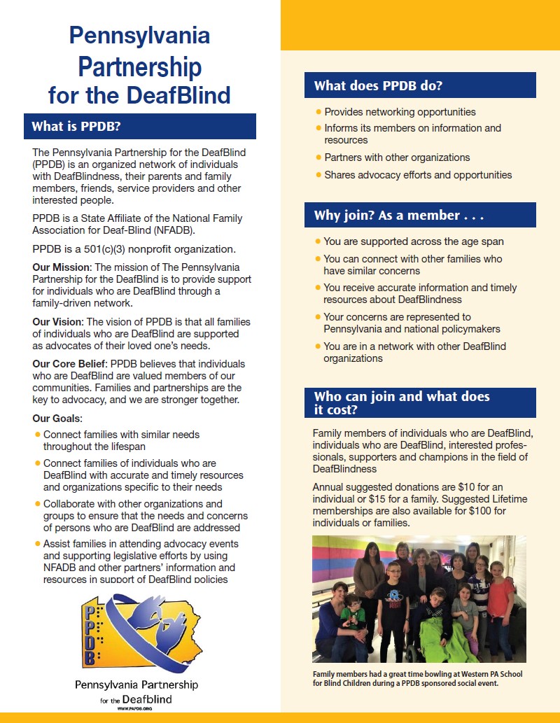 Pennsylvania Partnership for the DeafBlind (PPDB)