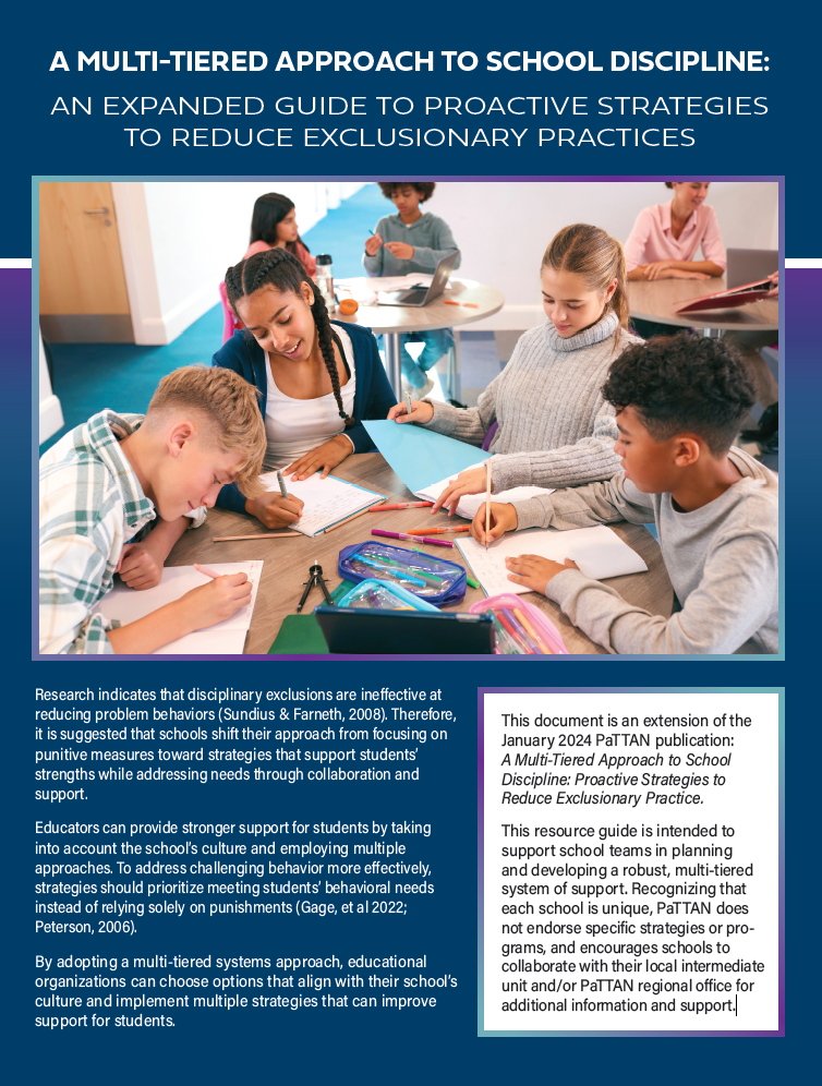 A Multi-Tiered Approach to School Discipline:  An Expanded Guide 