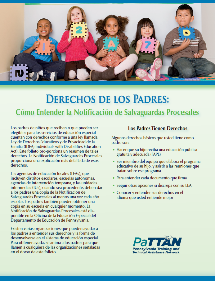 Parents' Rights: Understanding the Procedural Safeguards Notice (Spanish)