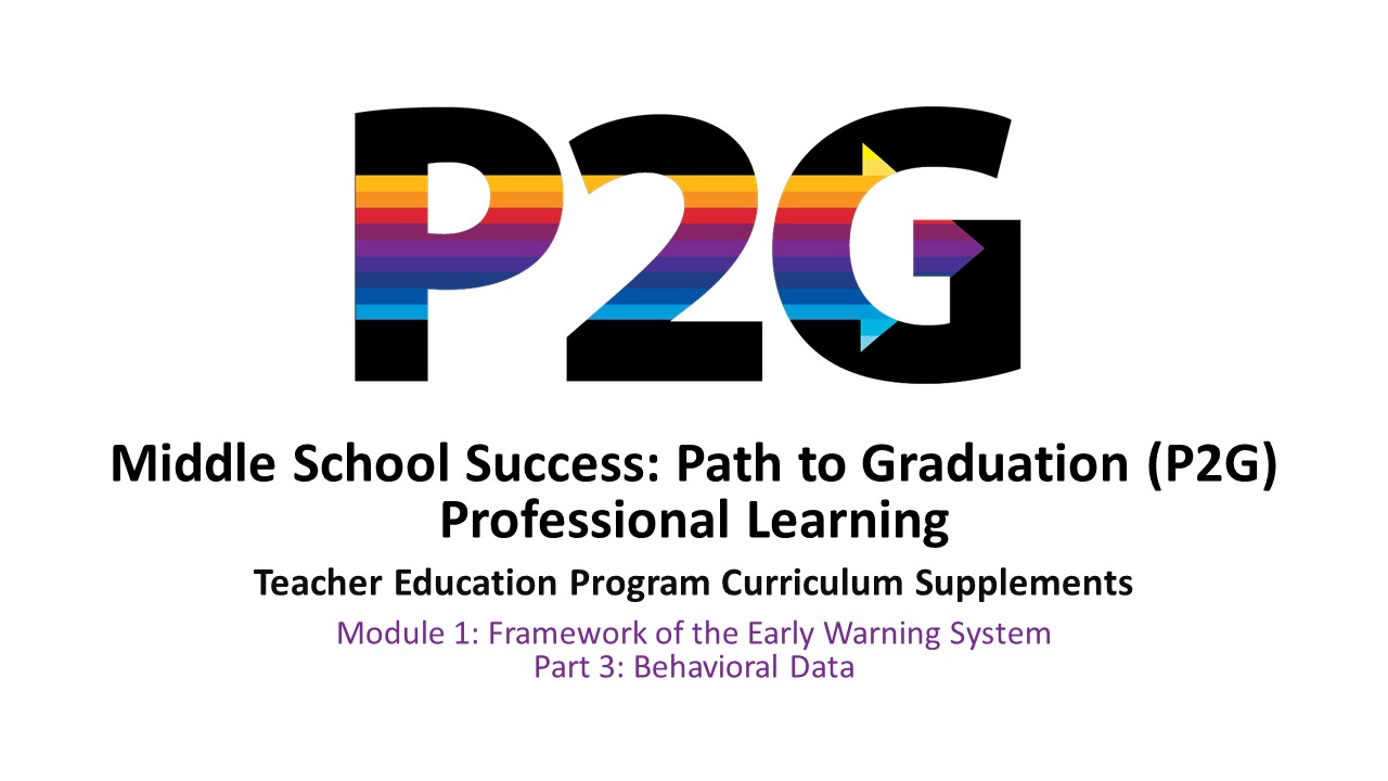P2G Teacher Education Program Curriculum Supplements - Module 1 Part 3