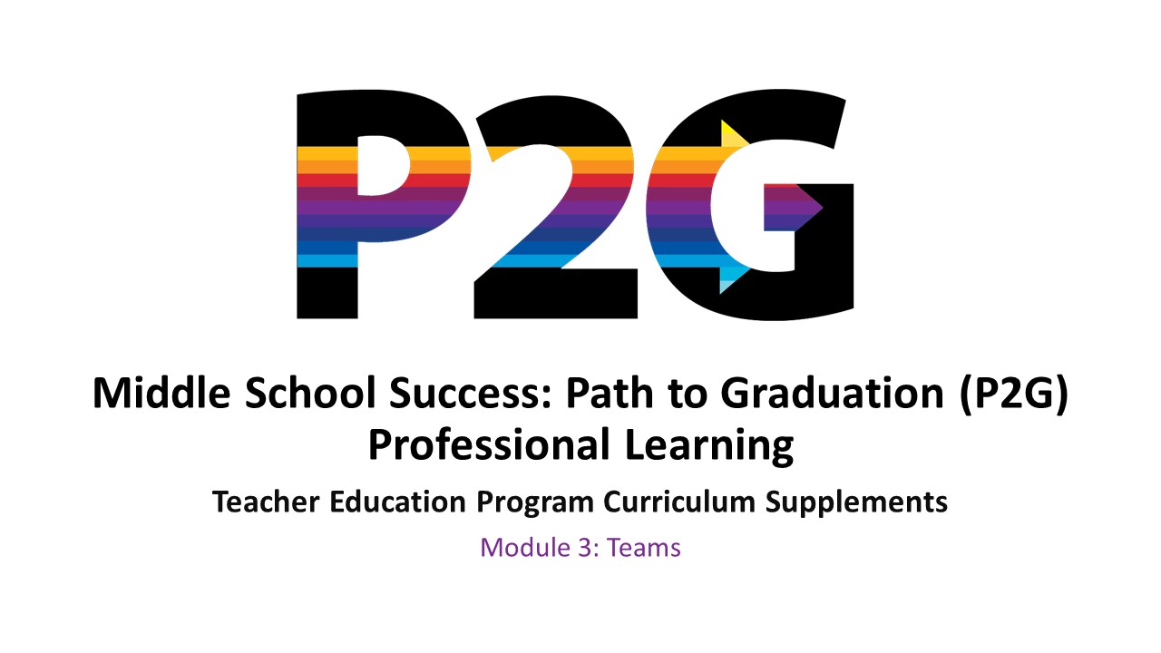 P2G Teacher Education Program Curriculum Supplements - Module 3