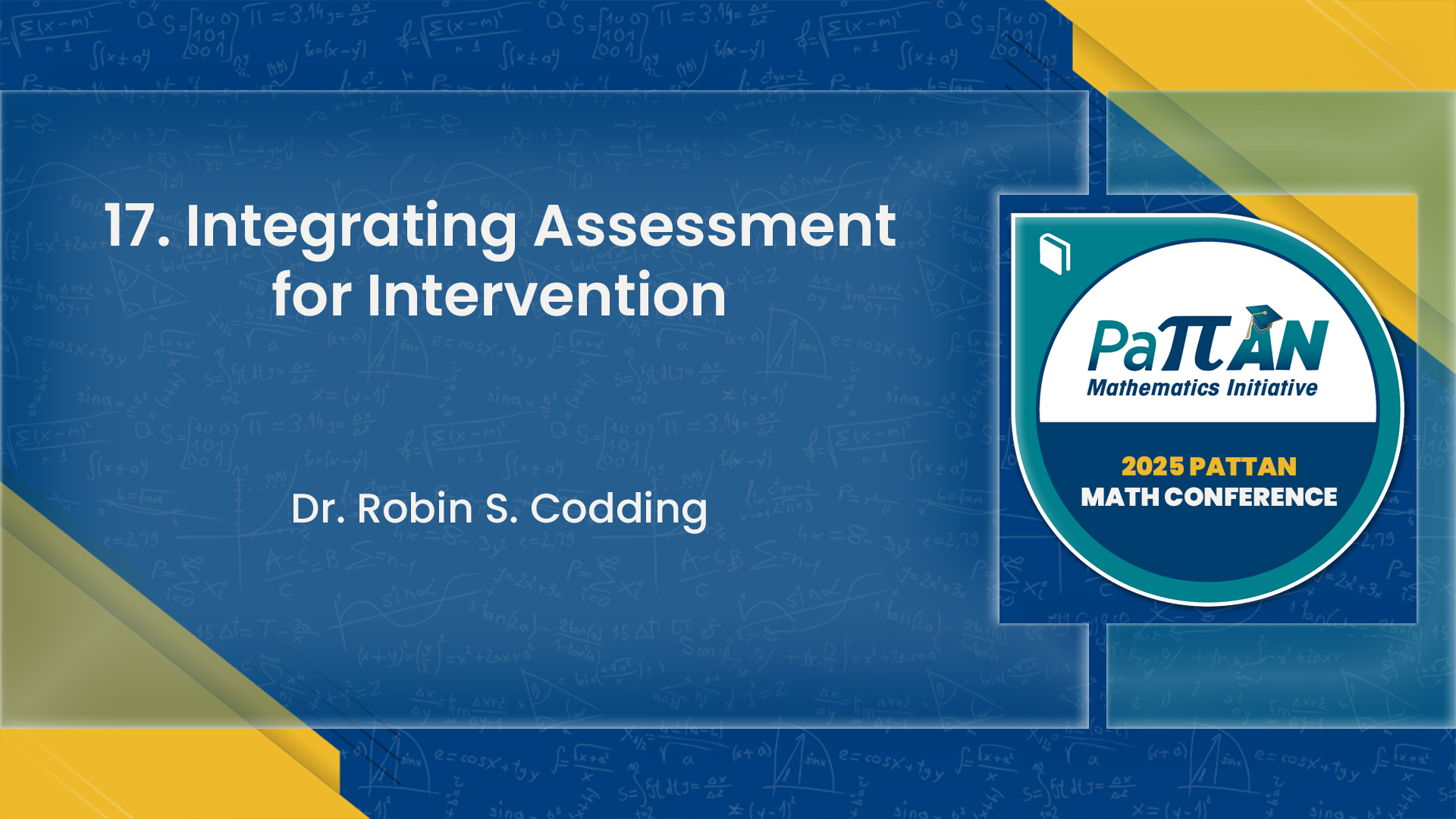 17. Integrating Assessment for Intervention | 2025 Math Conference