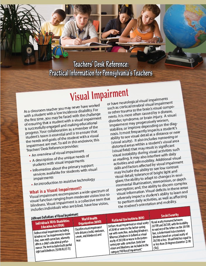 Teachers' Desk Reference: Visual Impairment
