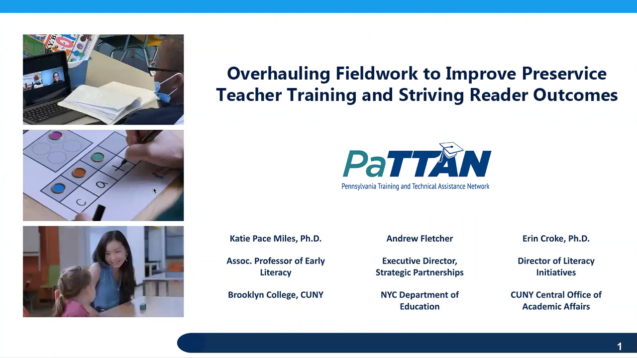 Overhauling Fieldwork to Improve Pre-service Teacher Training and Striving Reader Outcomes