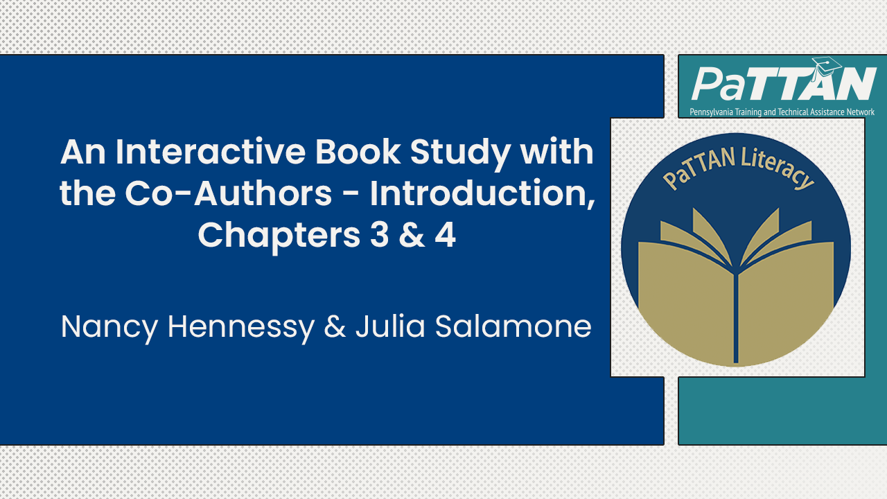 An Interactive Book Study with the Co-Authors - Introduction, Chapters 3 & 4