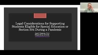 SSDVE Presents: Supporting Students Eligible for Special Education or Section 504 During a Pandemic