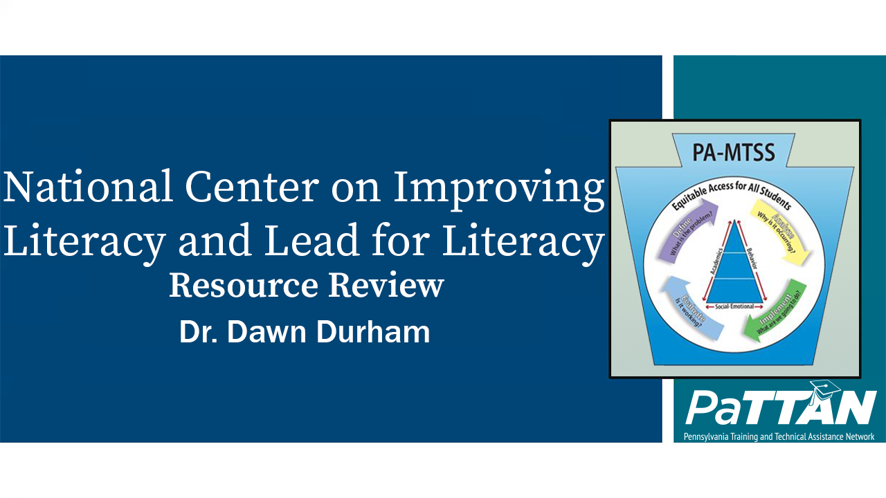 Resource Review: National Center on Improving Literacy and Lead for Literacy