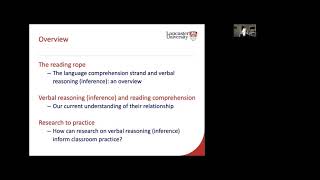 A 20th Year Celebration of Scarborough’s Reading Rope - Verbal Reasoning (Session 8)