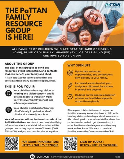 Family Resource Group form for School Age image.