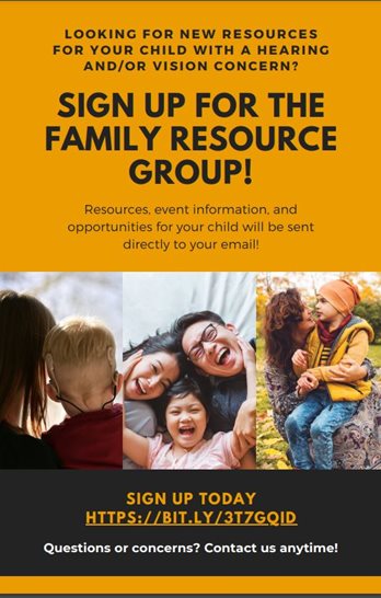 Family Resource Group form for EI image for sign up