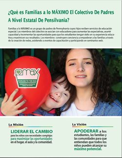 What is FAMILIES TO THE MAX brochure--spanish