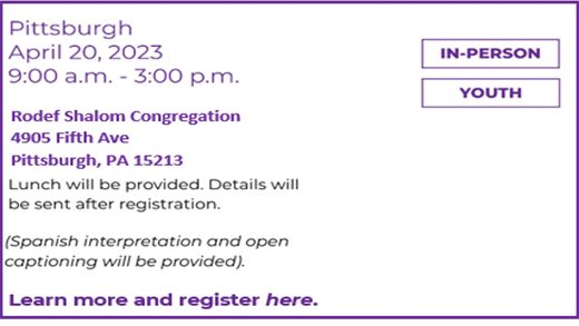 image of Event in Pittsburgh April 20, 2020 from 9 am to 3 pm. Click on image for more information
