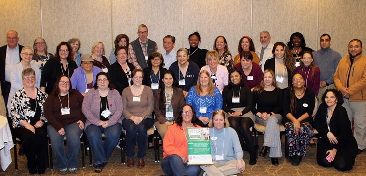F2MAX members who attended a two-day event, Better Conversations, with Jim Knight--author, instructional coach, and researcher (back row, left). Hershey, 2023”
