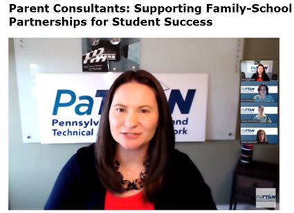 Parent Consultants: SUpporting Family- School Partnerships for Students. Click on image to go to video