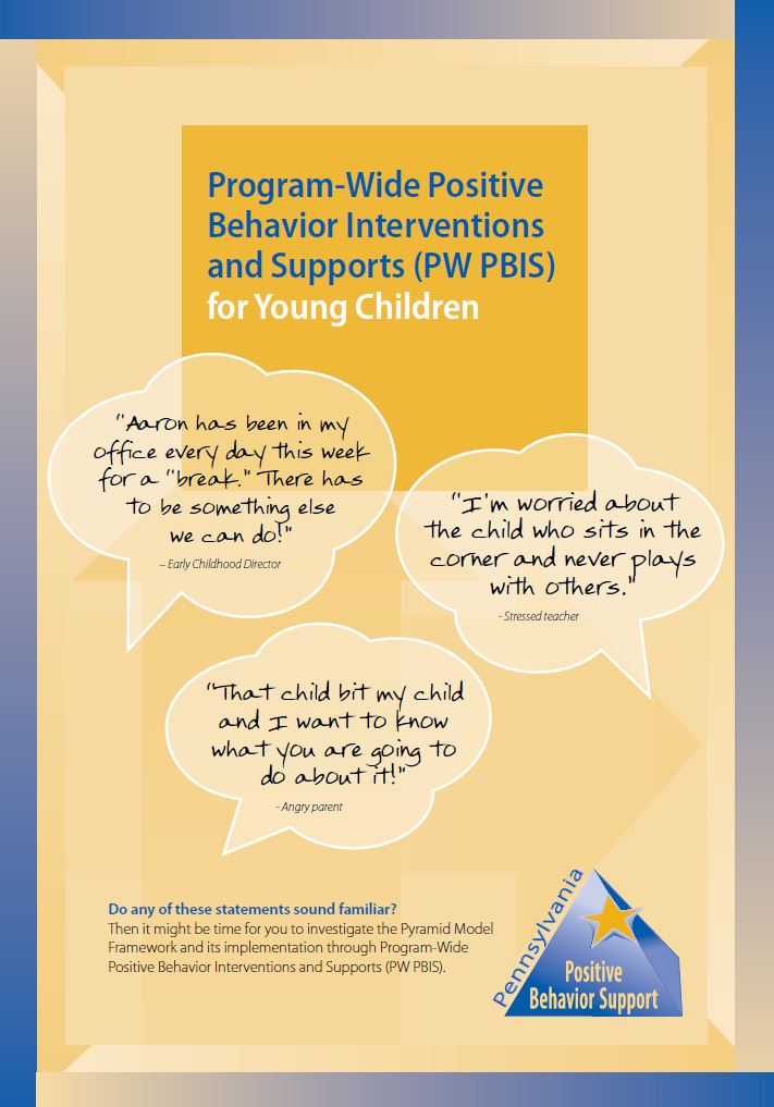 Program-Wide Positive Behavior Interventions and Supports for Young Children