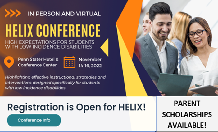 HELIX Conference Flyer image. Click on image to go to https://www.pattan.net/Training/Conferences/HELIX-Conference