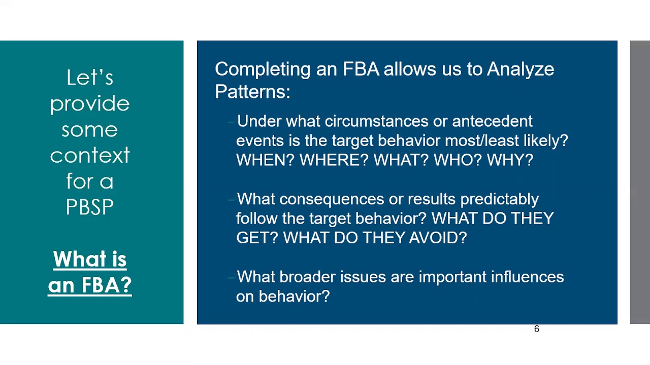 Creating Positive Behavior Support Plans