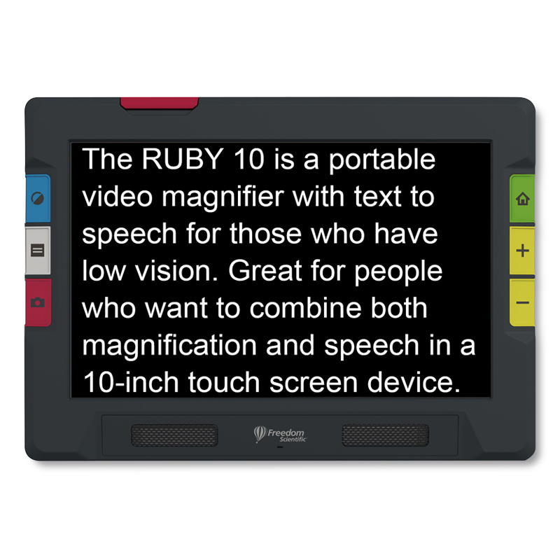 Ruby 10 Video Magnifier with Speech