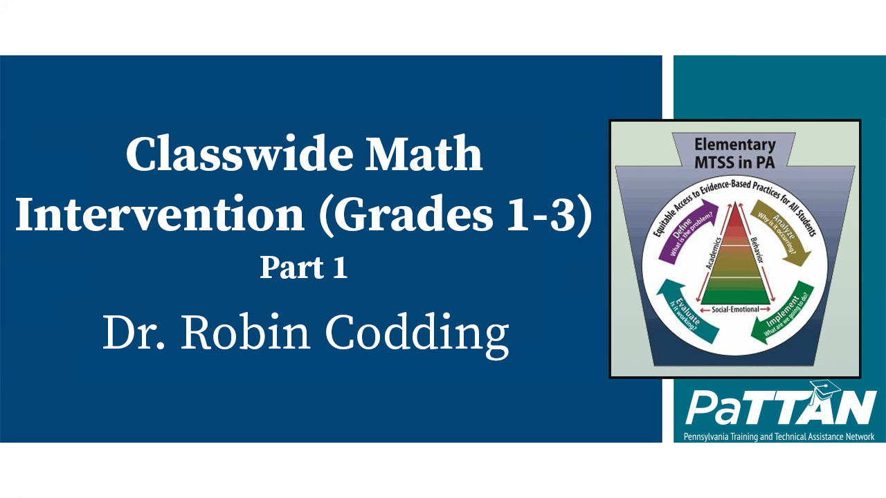 Classwide Math Intervention (Grades 1-3) [Part 1]