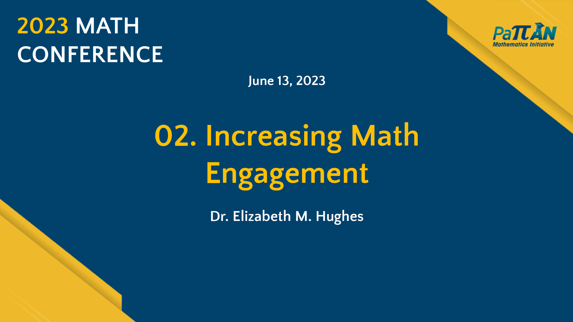 02. Increasing Math Engagement | Math Conference 2023