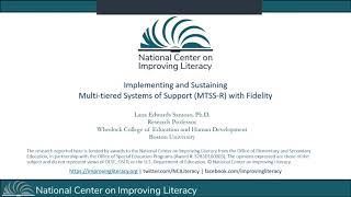 Implementing and Sustaining MTSS-R with Fidelity