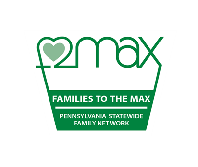 Green and white families to the max logo