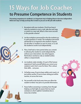 15 Ways for Job Coaches to Presume Competence in Students