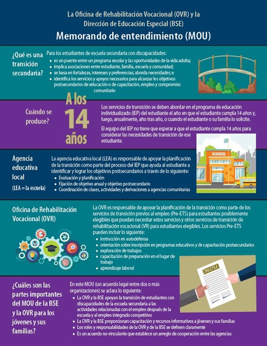 BSE/OVR – Memorandum of Understanding (MOU) Infographic (Spanish)