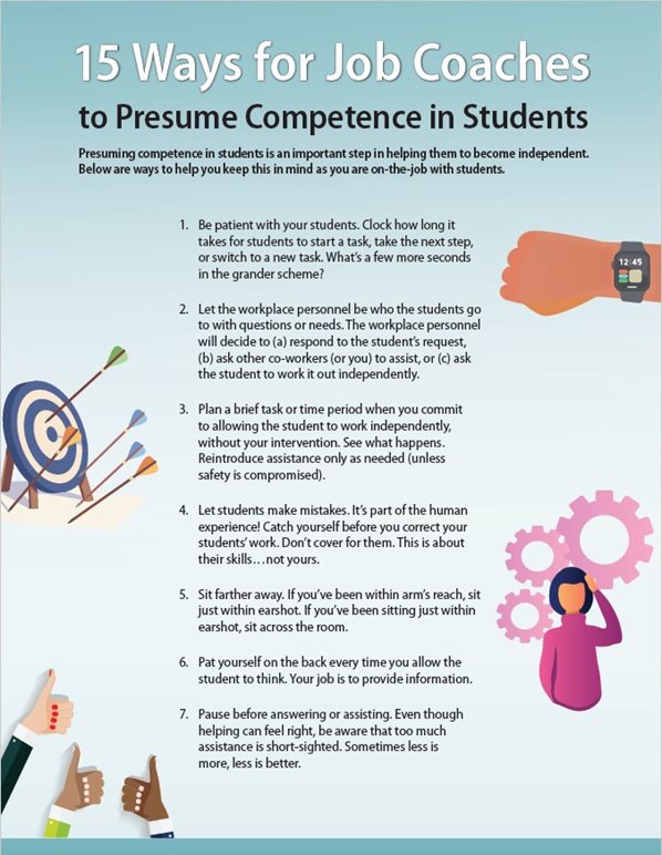 15 Ways for Job Coaches to Presume Competence in Students