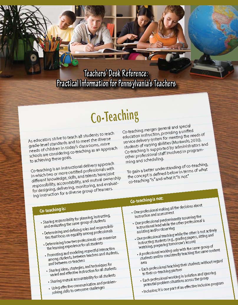 Teachers' Desk Reference: Co-Teaching