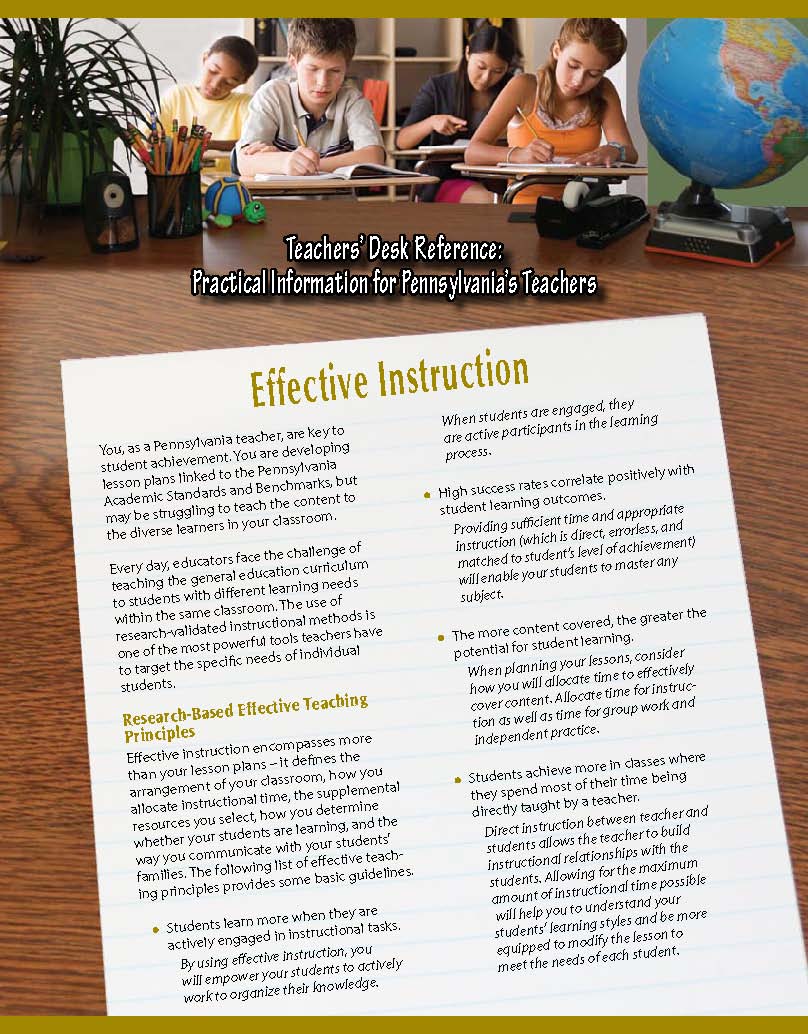 Teachers' Desk Reference: Effective Instruction